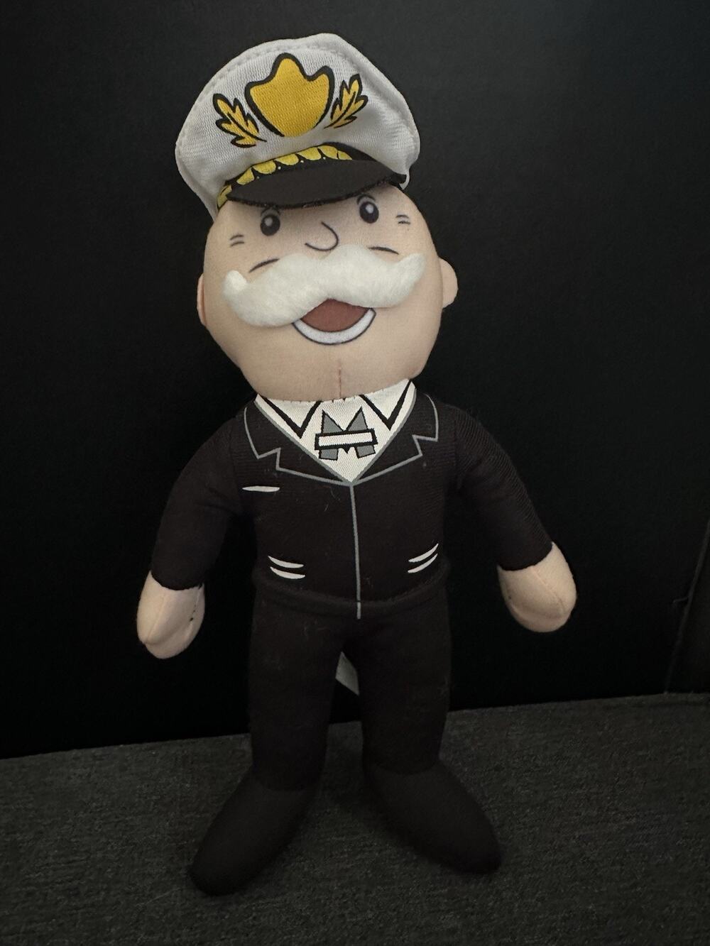 Mr Monopoly Rich Uncle Pennybags 10” Plush Captain Hat Toy Factory Hasbro 2022